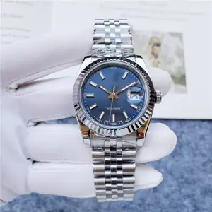 Sleek Silver + Royal Blue Dial: Timeless Elegance