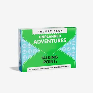 TALKING POINT CARDS Pocket Pack Unplanned Adventures with 50 Prompts to Explore Your World in New Ways
