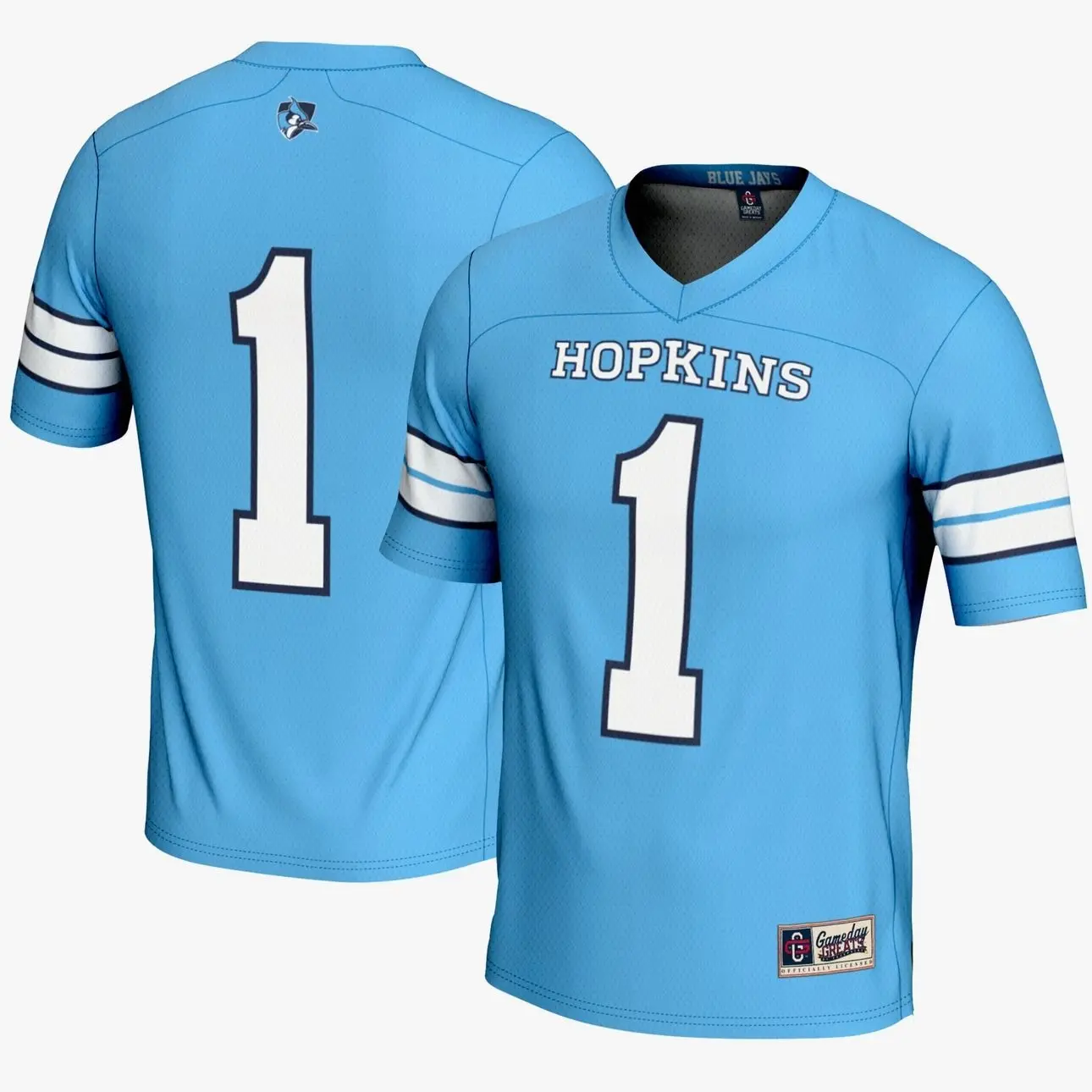 #1 Johns Hopkins Blue Jays GameDay Greats Lightweight Lacrosse Jersey - Light Blue
