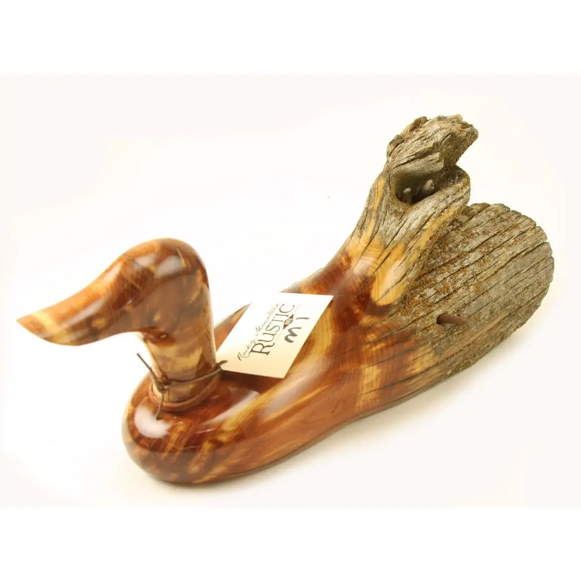 MEDIUM Rocky Mountain Rustic Duck from Cedar Fence Post