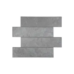 COLAMO Light Gray Elongated Subway Tiles Peel & Stick Backsplash