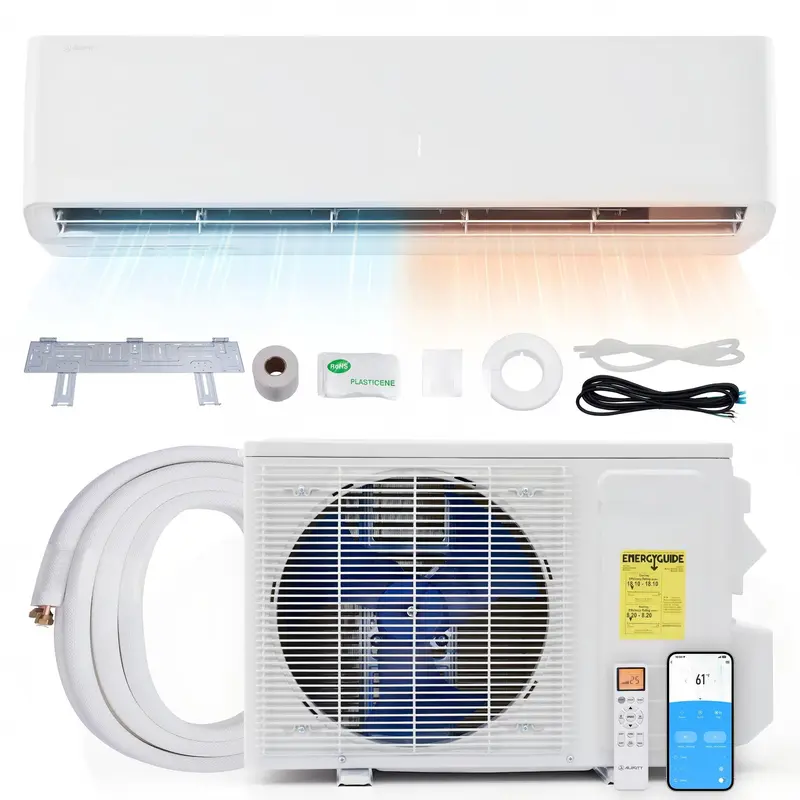 [SHIPS IN 2 BOXES] [AMERLIFE 12000 BTU-36,000BTU Mini Split Air Conditioner, Cools up to 750-2500 Sq. Ft, Heat Pump, Inverter Ductless AC, Energy-Efficient with Self-Cleaning, Power Cord and Screws NOT Included[TikTokShopFallDealsForYou]