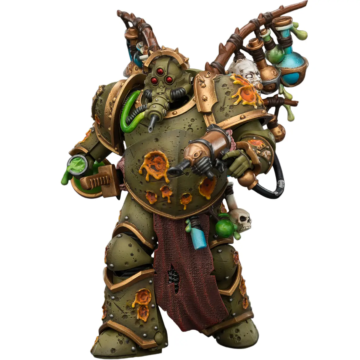 HIPLAY JOYTOY Warhammer 40K Death Guard Biologus Putrifier with Injector Pistol and Hyper Blight Grenades JT03981 1/18 Scale Action Figure