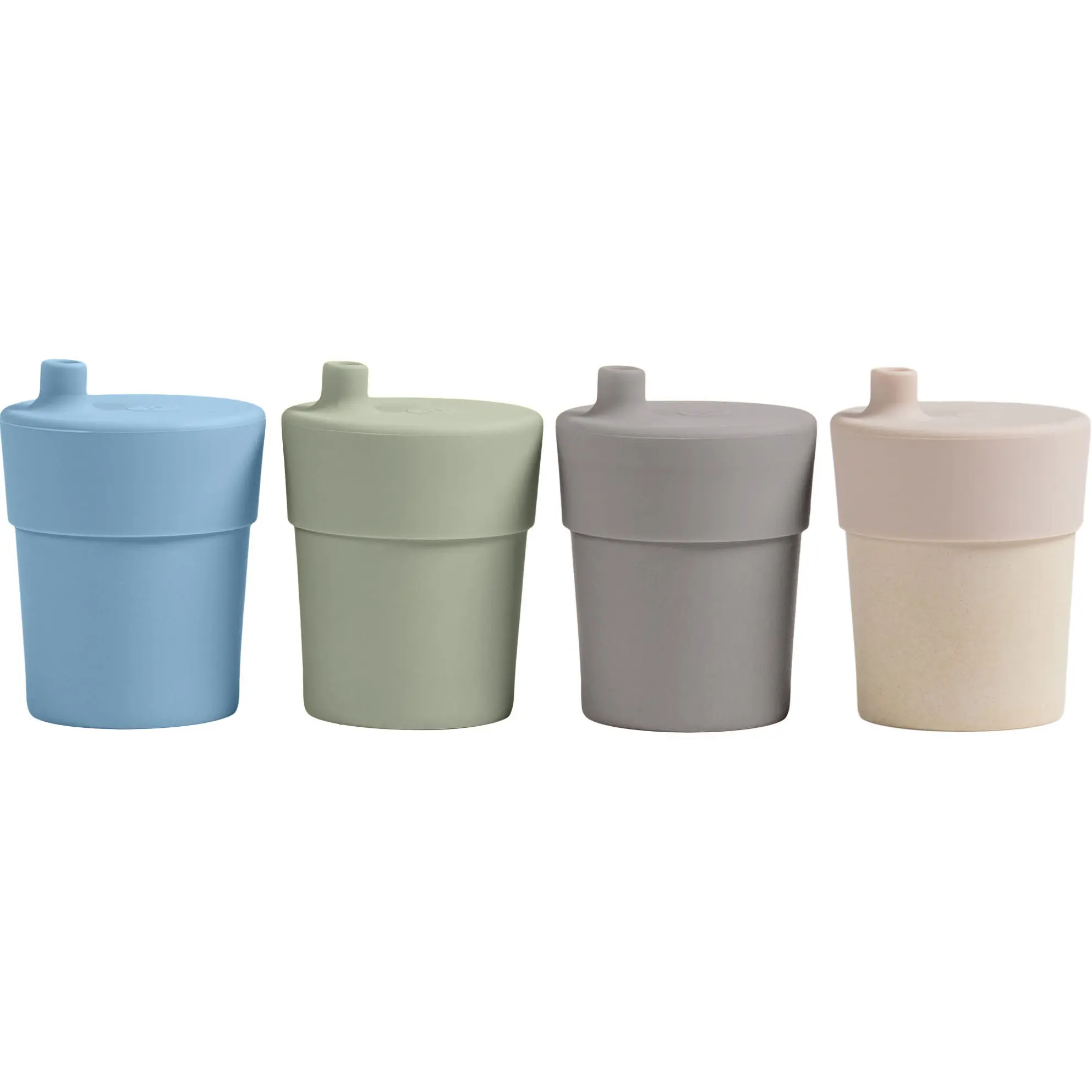 WeeSprout Bamboo Grow-With-Me Sippy Cups with Lids, 10 oz, Set of Four, Babies Kids & Toddlers, Made With Bamboo & 100% Silicone