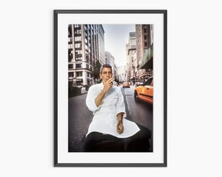 Anthony Bourdain, Photography Posters, Cooking Poster, Kitchen Posters, Chef Poster, Kitchen Wall Art, Museum Quality Photography Poster