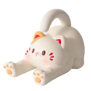 Cat  Cell Phone Holder Stand Resin
