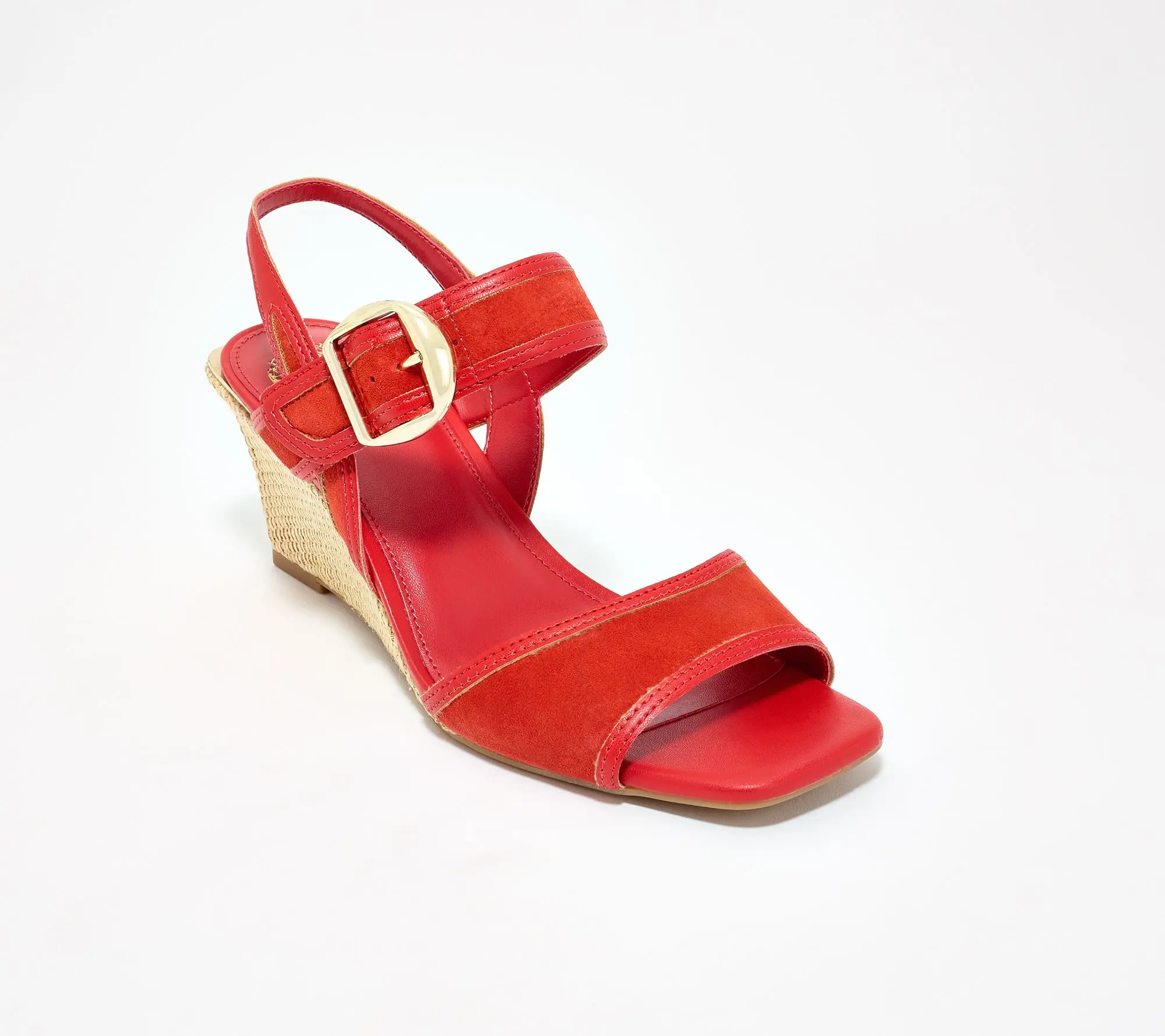 Vince Camuto Leather Espadrille Platform Wedges - Helcey Vince Camuto Leather Espadrille Platform Wedges - Helcey