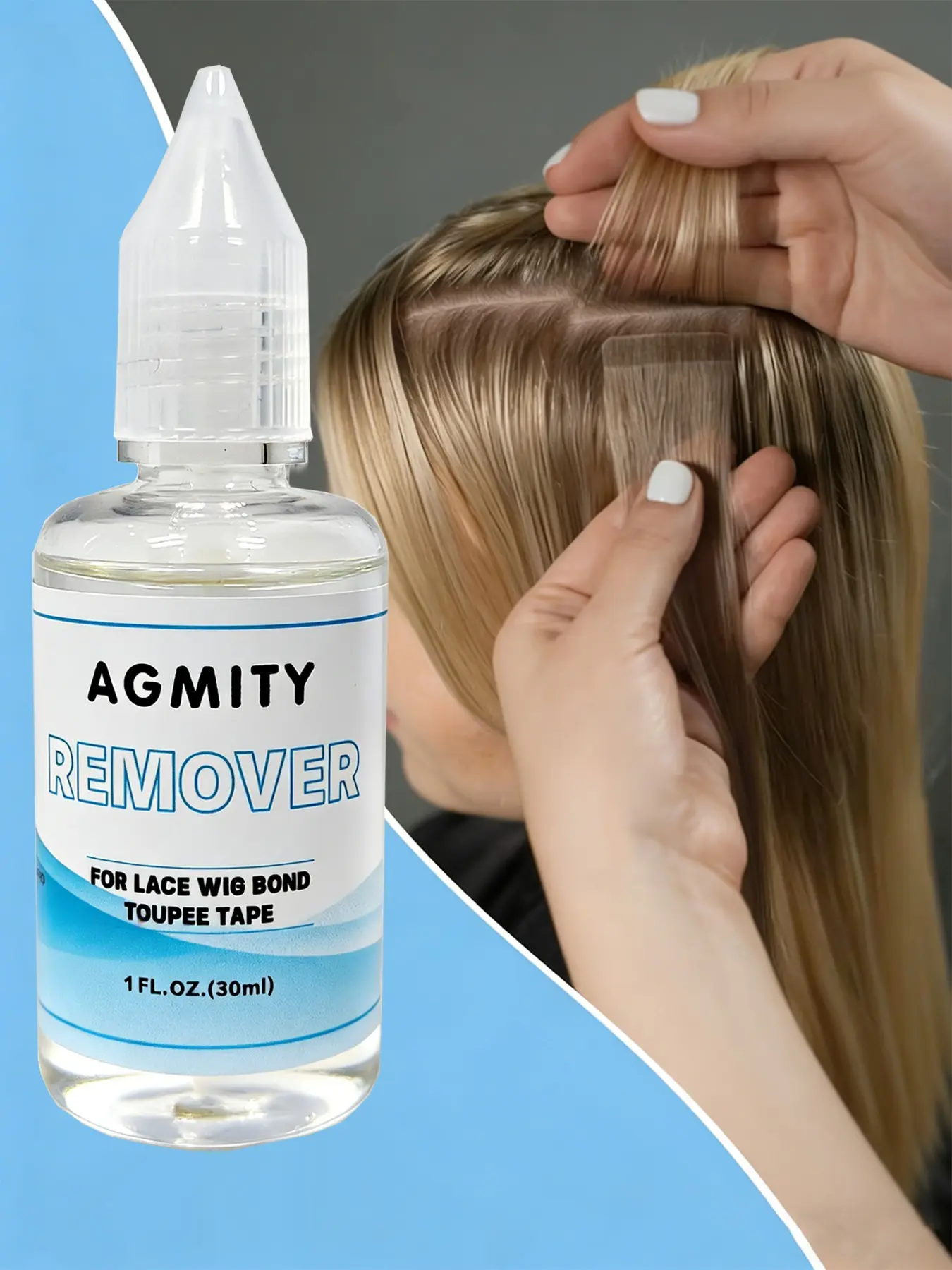 30ML Adhesive Remover For Wigs Fast Dissolve Waterproof Glue & Tape Remover Haircare 30ML Adhesive Remover For Wigs Fast Dissolve Waterproof Glue & Tape Remover Haircare