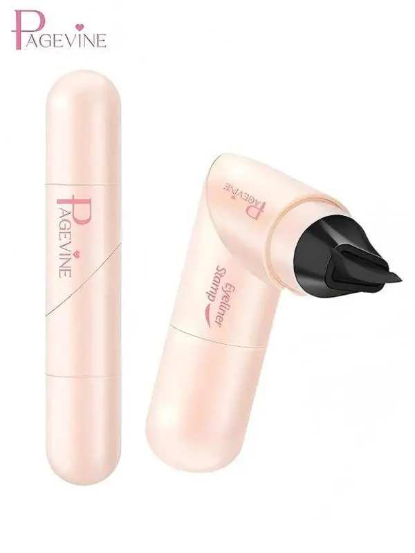 Rotating Eyeliner Stamp Pen – Dual-Head Design with Wing Stamp, Quick-Dry, Long-Lasting, Smudge-Proof for Easy Cat Eye, Sharp Winged Lines & All-Day Makeup Wear - Beginner Friendly Everyday Makeup Tool for Women, Women's cosmetics, Makeup tools.