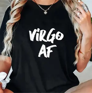 Virgo Zodiac Sign Cotton T-Shirt Perfect Birthday Gift For Horoscope Lovers With Funny Design And Comfortable Short Sleeves