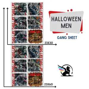 Halloween Men | Premade DTF Transfer Gang Sheet For Graphic Tees