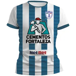 Liga MX Playera Pachuca Local 22 Soccer Jersey, 3D Football T-shirt, Gifts for Mexicano Fútbol Lover Men Women, Sport Apparel