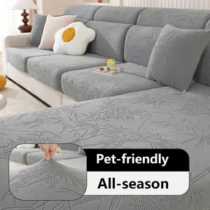 Premium Simple Sofa Cover, Full Wraparound, Anti-Cat Scratch, Protects Couch 360°, Elastic Seat Pad, All Seasons Use, Dustproof Sofa Slipcover