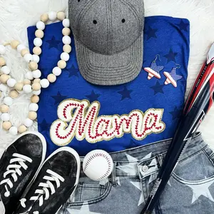 Mama Baseball Chenille Patch