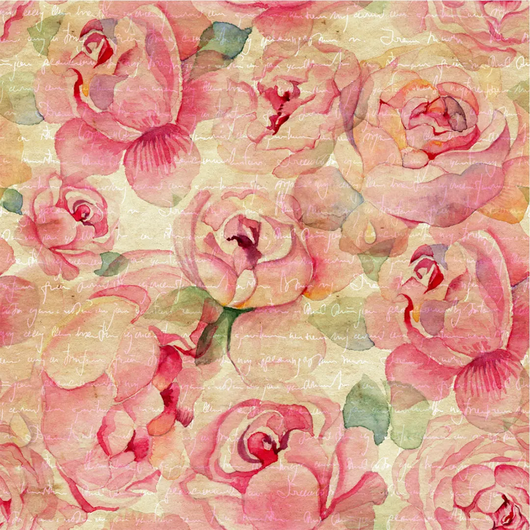 Vintage Roses – 100% Quilting Cotton Fabric by the Yard