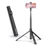 KraftGeek JustTap Auto Open Cellphone Tripod - Adjustable Aluminum Camera Stabilizer, Bluetooth Tap-to-Open Selfie Stick, Silicone Mount & Magnetic Remote for iPhone, Smartphone Camera Accessories, Phone Accessories, Travel Gadgets, Cool Gadgets