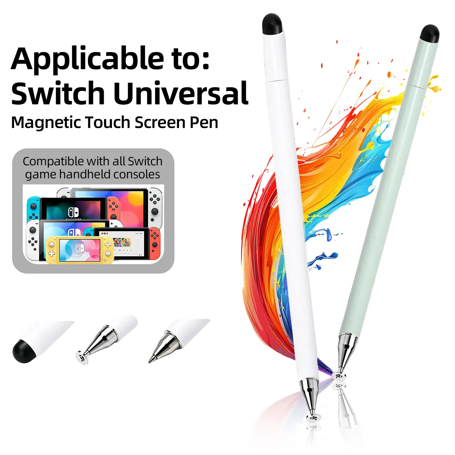 3-in-1 Stylus Pen for Touch Screen,Stylus for school sets,High Precision Universal Stylus Pen for iTablets, Phones, practical, suitable for all ages, can be used as a School Season gifts,birthday gifts,BackToSchool