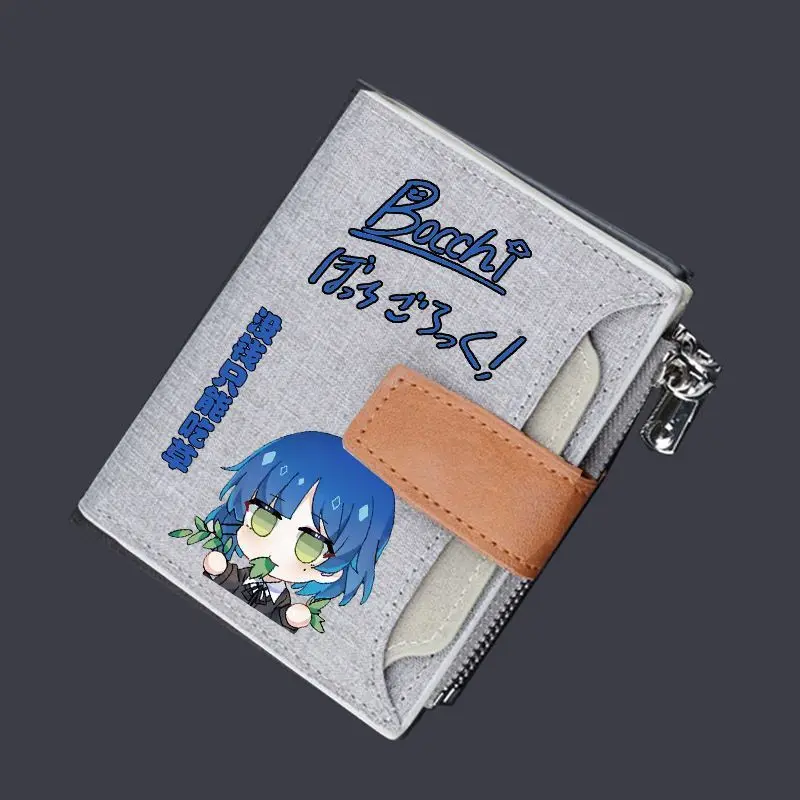 Lonely Rock Yamada Ryo Bocchi-chan Q Version Peripheral Cartoon Folding Wallet Multi-Card Slot Coin Purse Card Holder