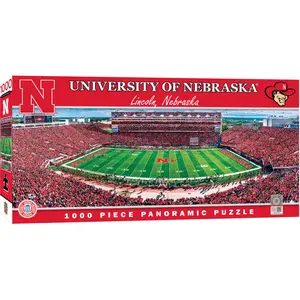 Nebraska Cornhuskers Panoramic Stadium 1000pc Puzzle