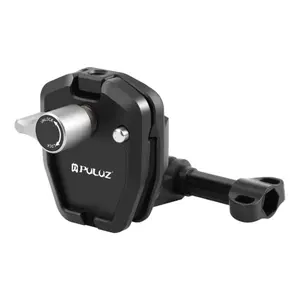 PULUZ Motorcycle Windshield Mount, Camera Mount Clip, Camera Accessories for GoPro Hero12 / DJI Osmo Action 4 / Insta360 X4 / Ace Pro
