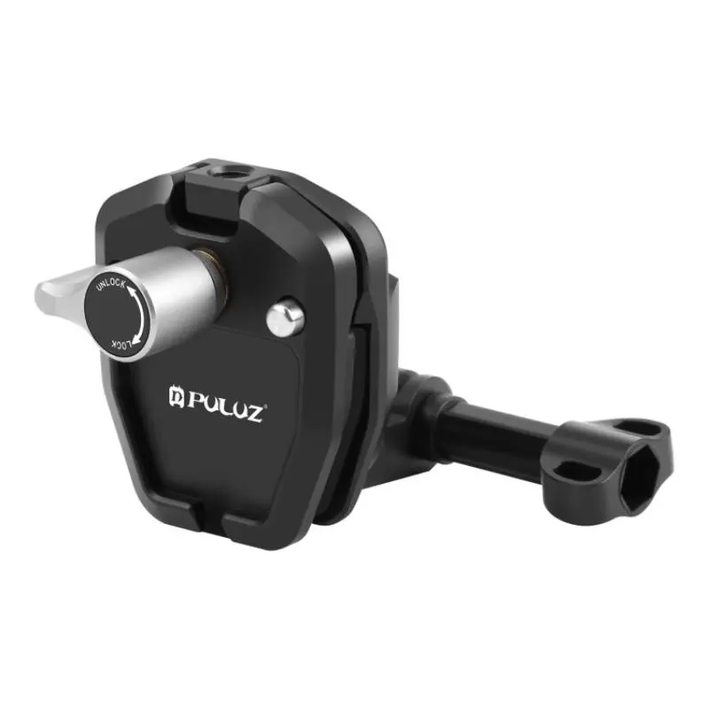 PULUZ Motorcycle Windshield Mount, Camera Mount Clip, Camera Accessories for GoPro Hero12 / DJI Osmo Action 4 / Insta360 X4 / Ace Pro