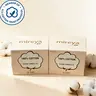 Mireya Luxury Gentle Soothing XL Thick Disposable US Cotton Wipes - 2-Pack (100 Total Counts), 12in x 10in Smooth Plain Weave, Fragrance-Free, Biodegradable, Super Absorbent for Sensitive Skin, Daily Dry/Wet Use (Clay Mask, Chemical-Free Clean)