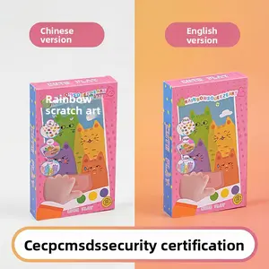 DIY Rainbow Scratch Art, Rainbow Dot Scratch Art, Fun Bookmarks for Kids, Craft Scratch Art Paper