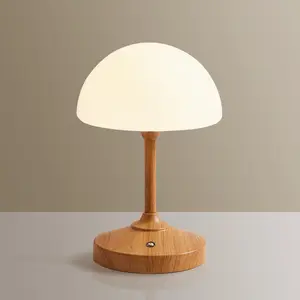 Mushroom Lamp Table Lamp ,Shower Cordless Rechargeable  Operated Desk Lamps for Bedroom Night Stands,Mushroom Decor 3 Colors Touch Dimmable Lamps for Living Room,4000mAh LED