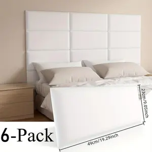 Thick 3D Texture Wall Sticker, 50.04cm X 22.86cm, Peel and Stick, Impact Resistant, Waterproof, Ideal for TV Background, Living Room, Bedroom, Office