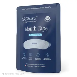 SomniFix Mouth Strips for Better Sleep - Gentle Hypoallergenic Tape to Reduce Snoring, Improve Sleep Quality & Oral Health - As Seen on NYT & Shark Tank - 30 Strips
