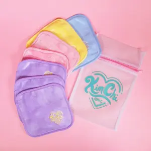 KimChi Chic Beauty Gentle Microfiber Makeup Removing Cloths - Set of 7, Cosmetic Makeup Remover & Exfoliation Facial Wipes