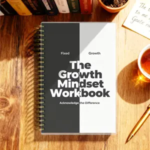 The Growth Mindset Workbook - Create a Life You Love with this Interactive Journal. Explore Self-Identity, Cultivate Optimism, and Set Actionable Goals. 116-Page A5 Notebook with Twin-Wire Coil.