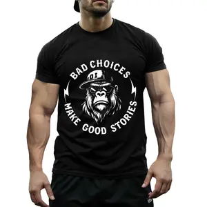 Power Moves Gorilla Graphic Tee – Soft Cotton Motivational Quote Shirt for Confidence, Everyday Streetwear & Urban Casual Outfit