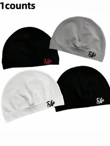New Letter Print Fube Hat, Lightweight Beanie, Hip-Hop Trendy Windproof Cap, Unisex Sports Outdoor Running Hat, Breathable Elastic Material, Casual Style