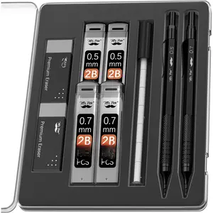 - Metal Mechanical cil Set, 2 Sizes, 0.5 & 0.7mm, Mechanical cils, Sketching cils, Drafting cil, Mechanical cil Metal, Lead cils