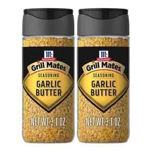 McCormick Grill Mates Garlic Butter Seasoning, 3.1 oz (Pack of 2)