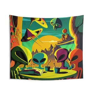 ET Alien Tapestry, Trippy Bedroom Decor Wall