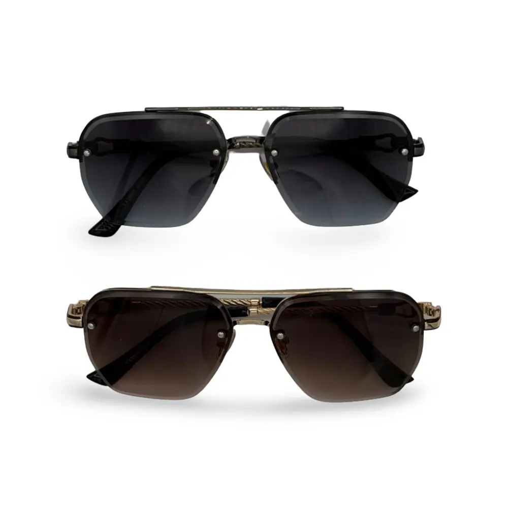 #10-YX35007 CICI Sunglasses Premium Vintage Square Sunglasses for Women and Men
