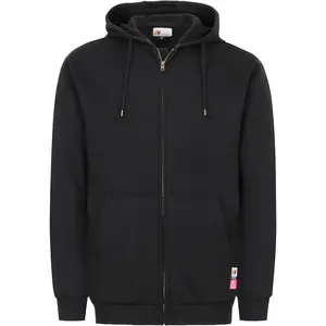 VATRENUS FR Hoodies for Men Zipper Front Flame Resistant 10.5oz Cotton Fleece Fire Retardant Hooded Welding Sweatshirts