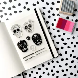 Día de Muertos Skull Planner Stamps