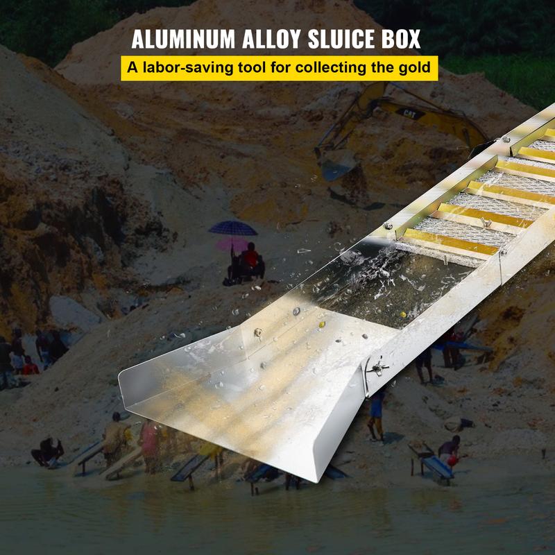 【Spring new arrivals】Folding Aluminum Alloy Sluice Box, Compact 50 ...