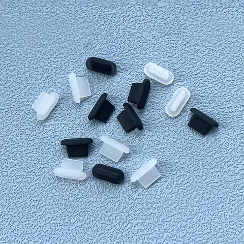 Silicone Phone Charging Data Port Dust Plug (6 Counts), Phone Charging Data Port Dust Cap, Suitable for iPhone Lightning Charging Data Port, Phone Accessories, Electronic Gadgets