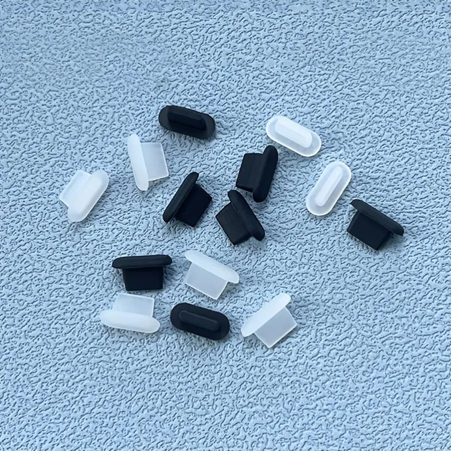 Silicone Phone Charging Data Port Dust Plug (6 Counts), Phone Charging Data Port Dust Cap, Suitable for iPhone Lightning Charging Data Port, Phone Accessories, Electronic Gadgets