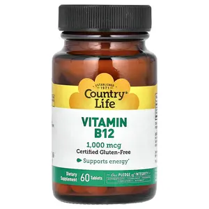 Country Life Vitamin B12, 1,000 mcg, 60 Tablets