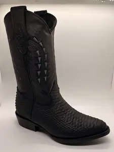 La Sierra Boots Pithon Grain Negro Imitation (Men)