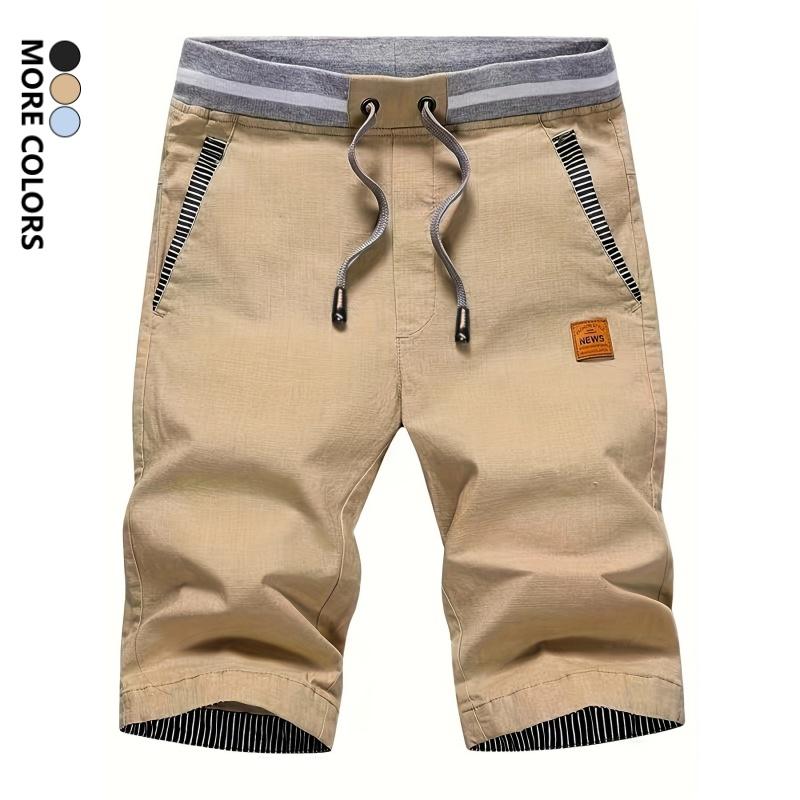Men’s summer casual shorts—trendy patchwork design, classic versatile fit, mid-length for a leg-flattering look. Suitable for home, walking, vacations, and everyday commuting. Men’s summer casual shorts—trendy patchwork design, classic versatile fit, mid-length for a leg-flattering look. Suitable for home, walking, vacations, and everyday commuting.