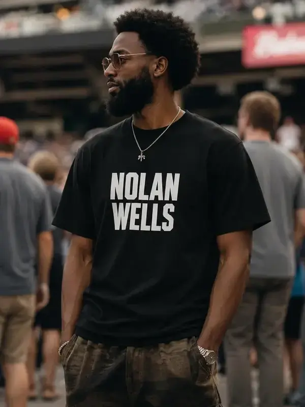 Nolan Xavier Wells Shirt, ver 3 NXW Vintage Sports Graphic Tee
