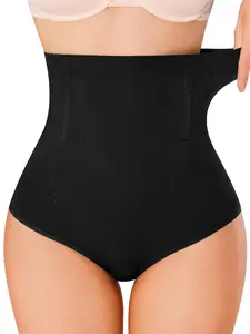Women's High Waist Shapewear Panties, Underwear, Seamless Invisible Breathable Light Sculpture, Anti-Curling Waistband, 4 Steel Bones, All-Day Wear