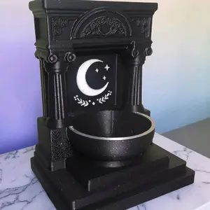 Mini Selene and Luna Altar | 5 Inch Moon Goddess Shrine | Lunar Chariot, Greek and Roman Night, Witchcraft Decor Pagan Gift