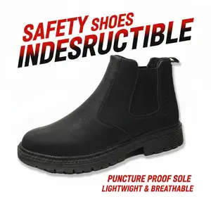 Heavy-Duty Splash-proof Smash-proof Puncture-proof Breathable Safety Shoes Unisex Chef Work Shoe Waterproof Anti-slip Durable Outdoor Comfortable Offering Advanced Shock Absorption and Impact Defense Ensuring Safe Steps and All-Day Energy Return Wear